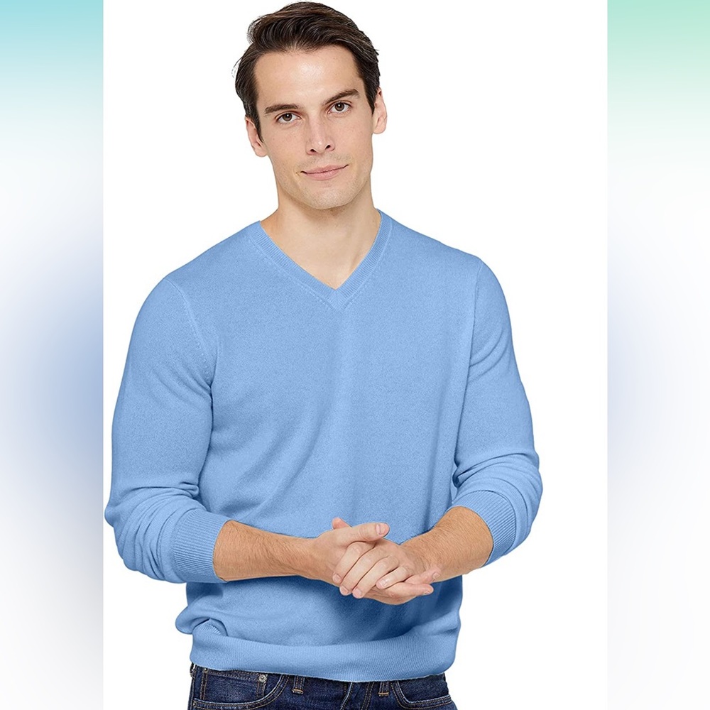 100% men’s cashmere sweater size M